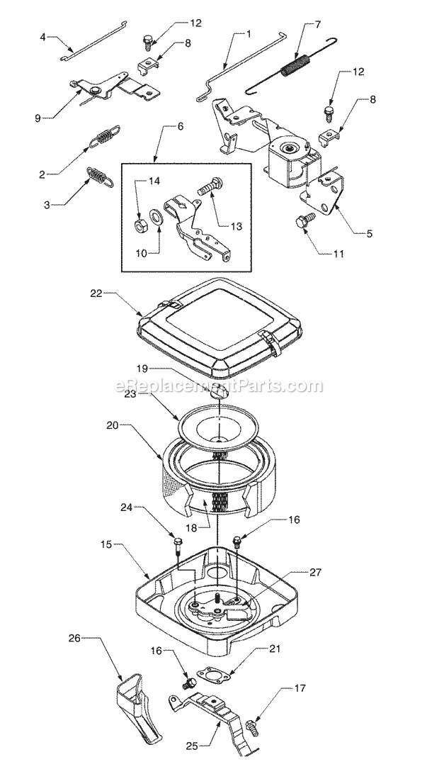 Part Location Diagram of 925-3256A MTD SWITCH-PTO ENGAGEM